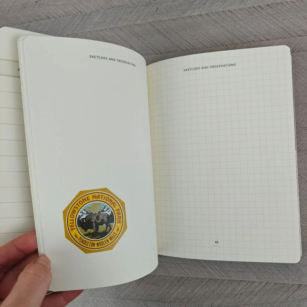 Pendleton Trail Log Notebook Authentic National Parks Edition Lined Pages Durabl